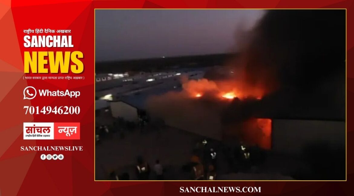 जैसलमेर में एक और अग्निकांड की घटना, वंडर सीमेंट की फैक्ट्री में भीषण लगी आग