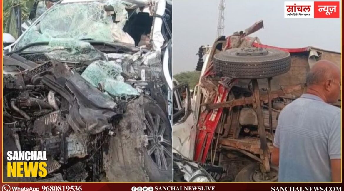 ओसियां में बस और कार की भीषण टक्कर में एक व्यक्ति की मौत, मची चीख-पुकार, 25 से ज्यादा घायल