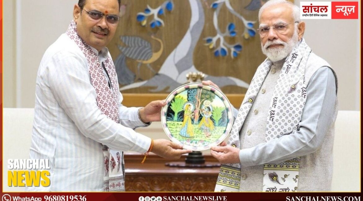 मुख्यमंत्री भजनलाल शर्मा ने पीएम नरेंद्र मोदी से की मुलाकात, राजस्थान की राजनीति के लिहाज से यह मुलाकात बेहद अहम