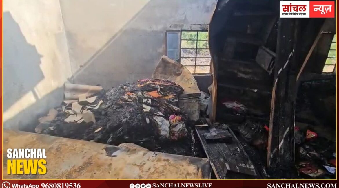 बाड़मेर जिले के भाडखा जस्तानियों की ढाणी में में लगी आग, 2 जिंदा जले;