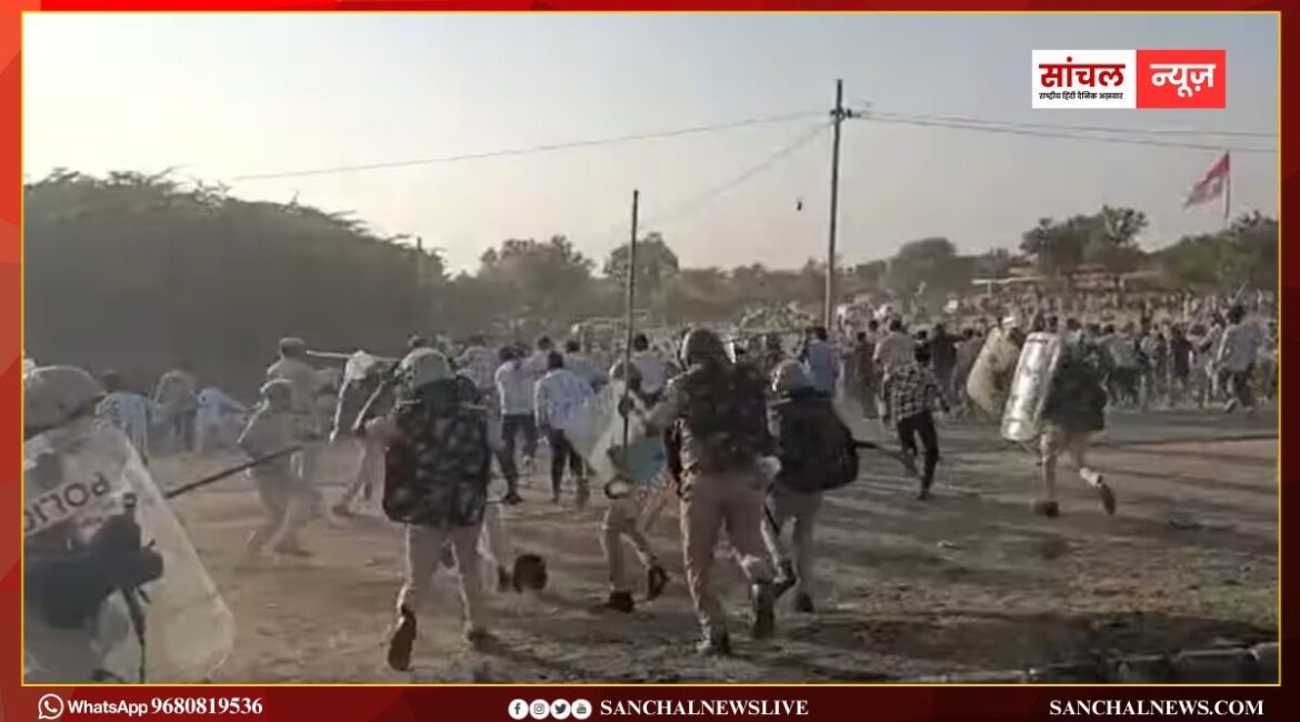 हाईवे पर 10KM लंबा जाम: महापड़ाव को भाटी-बेनीवाल का समर्थन, कीरवा के पलराई तक महापड़ाव के चलते 10KM का जाम