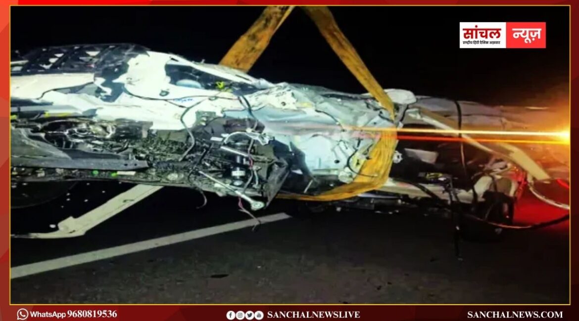 दिल्ली-मुंबई सुपर एक्सप्रेस-वे पर सात बार पलटी तेज रफ्तार स्कॉर्पियो, चालक की मौत, दो गंभीर घायलों को जयपुर रेफर