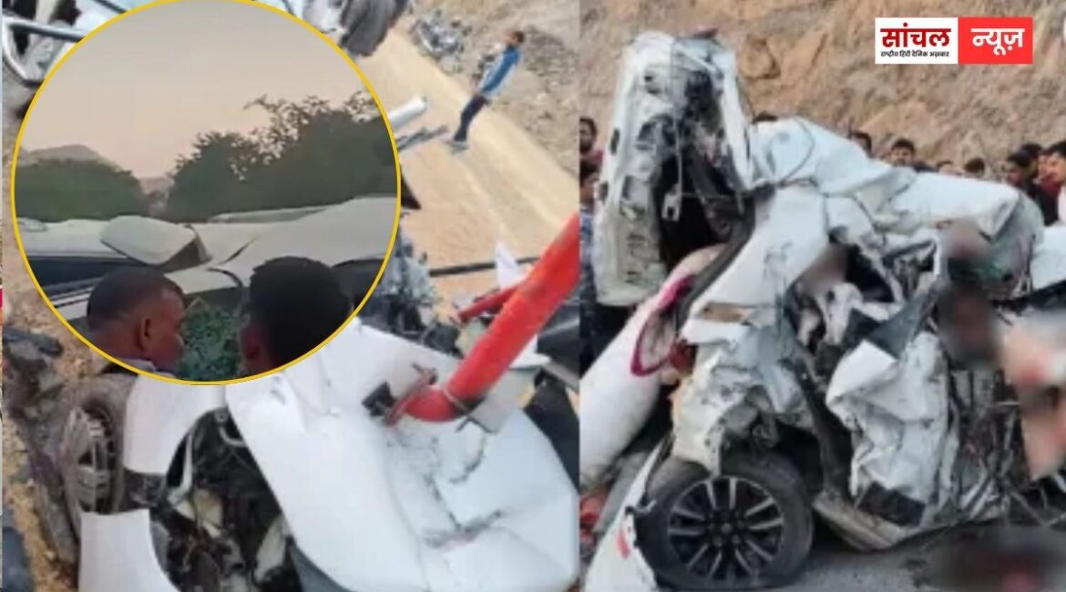 उदयपुर-पिंडवाड़ा नेशनल हाईवे पर भीषण हादसा: एक के बाद एक छह वाहनों की टक्कर, तीन लोगों की मौत-छह से अधिक घायल