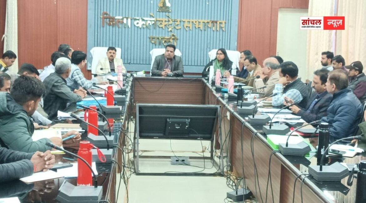Pali News : साप्ताहिक समीक्षा बैठक आयोजित, योजनाओं की प्रगति की समीक्षा कर जिला कलक्टर ने दिए निर्देश